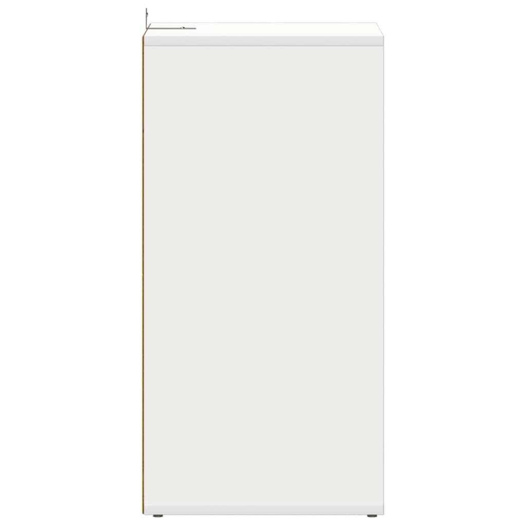 skoreoler 2 stk. 31,5x35x70 cm konstrueret træ hvid