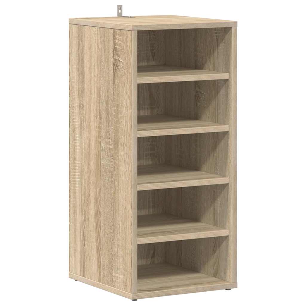 skoreoler 2 stk. 31,5x35x70 cm konstrueret træ sonoma-eg