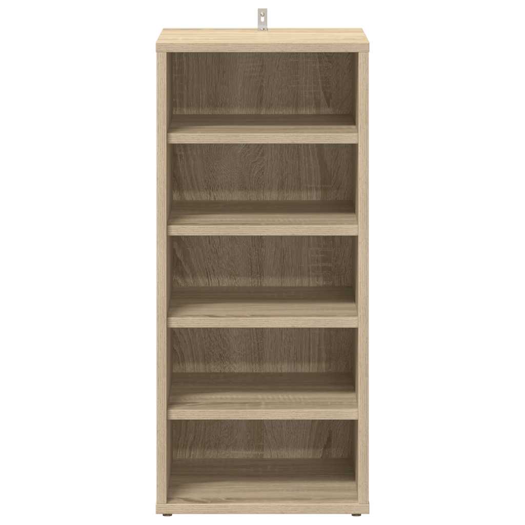 skoreoler 2 stk. 31,5x35x70 cm konstrueret træ sonoma-eg