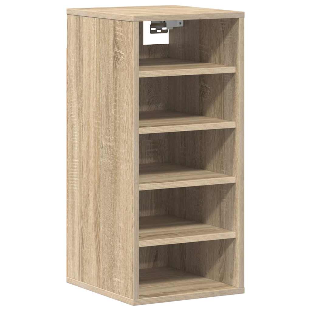 skoreoler 2 stk. 31,5x35x70 cm konstrueret træ sonoma-eg