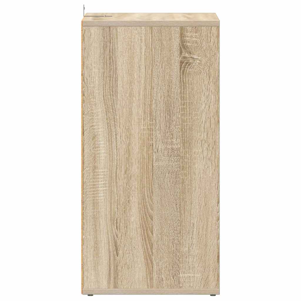skoreoler 2 stk. 31,5x35x70 cm konstrueret træ sonoma-eg
