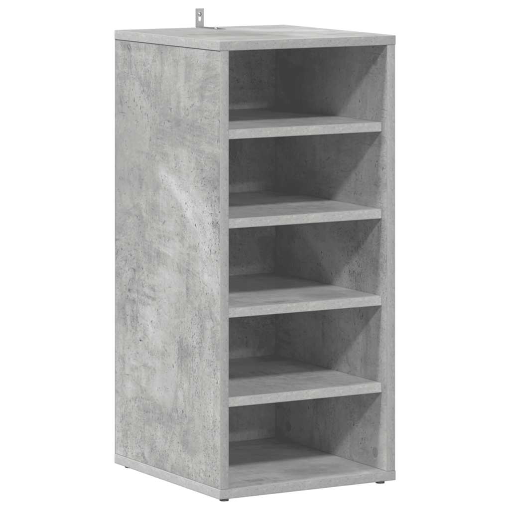 skoreoler 2 stk. 31,5x35x70 cm konstrueret træ betongrå