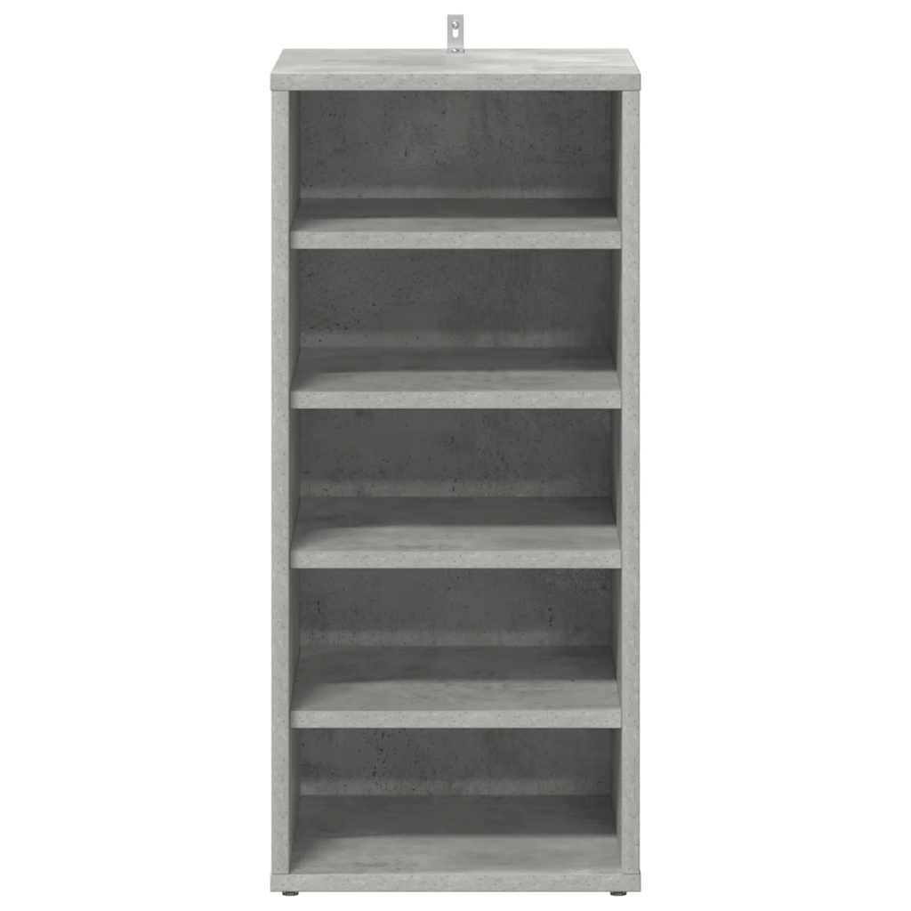 skoreoler 2 stk. 31,5x35x70 cm konstrueret træ betongrå