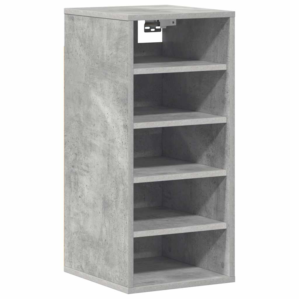 skoreoler 2 stk. 31,5x35x70 cm konstrueret træ betongrå