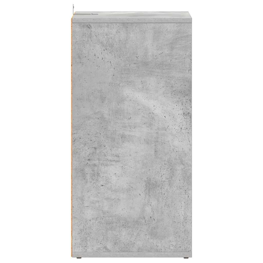 skoreoler 2 stk. 31,5x35x70 cm konstrueret træ betongrå