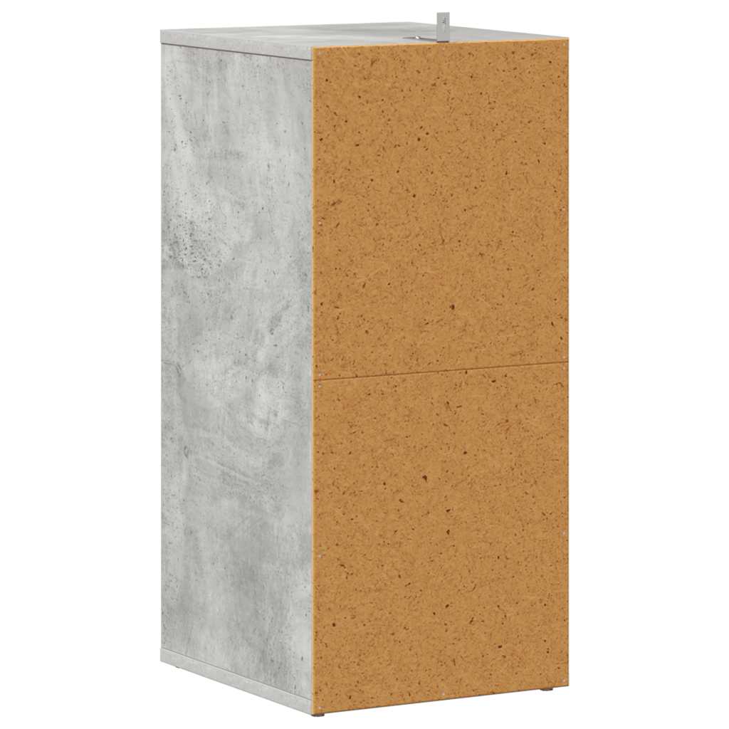 skoreoler 2 stk. 31,5x35x70 cm konstrueret træ betongrå