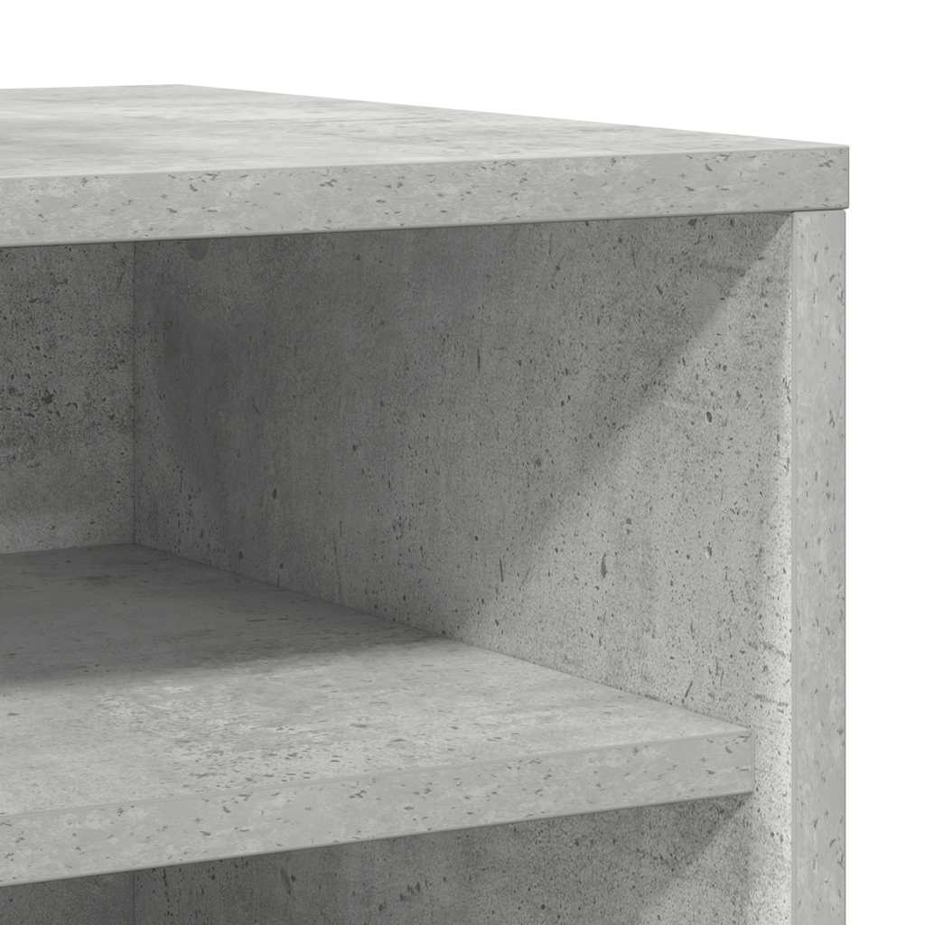 skoreoler 2 stk. 31,5x35x70 cm konstrueret træ betongrå