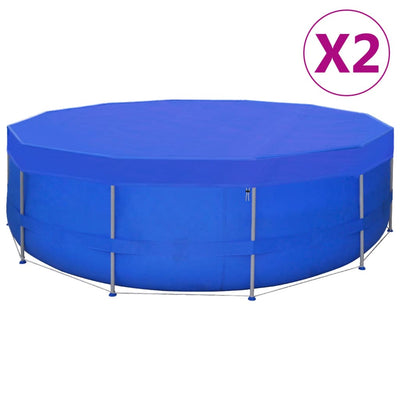 poolovertræk 2 stk. 460 cm 90 g/m² PE rundt