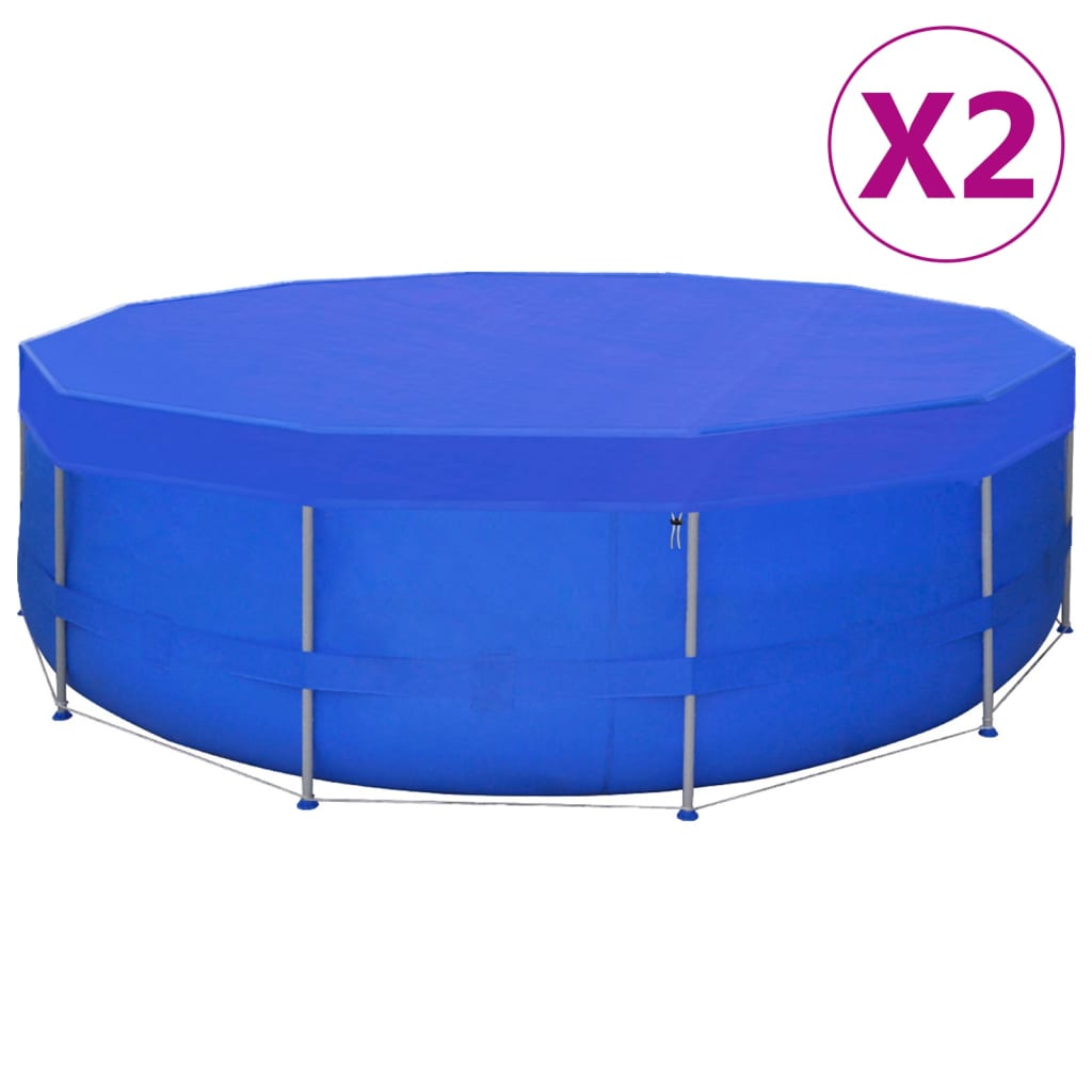 poolovertræk 2 stk. 540 cm 90 g/m² PE rundt