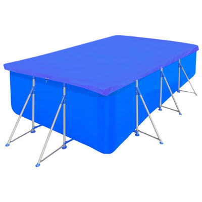 poolovertræk 2 stk. 394x207 cm 90 g/m² PE rektangulært