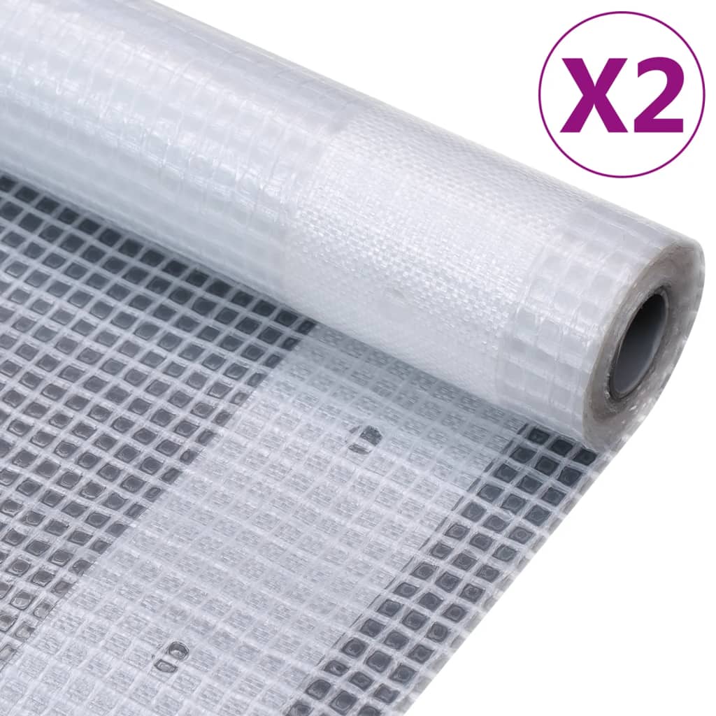 leno-presenninger 2 stk. 2x3 m 260 g/m² hvid