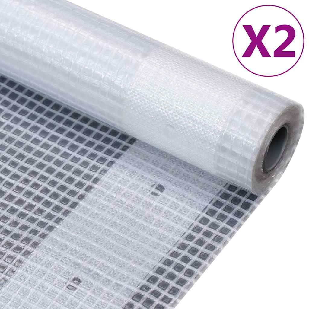 leno-presenninger 2 stk. 4x15 m 260 g/m² hvid