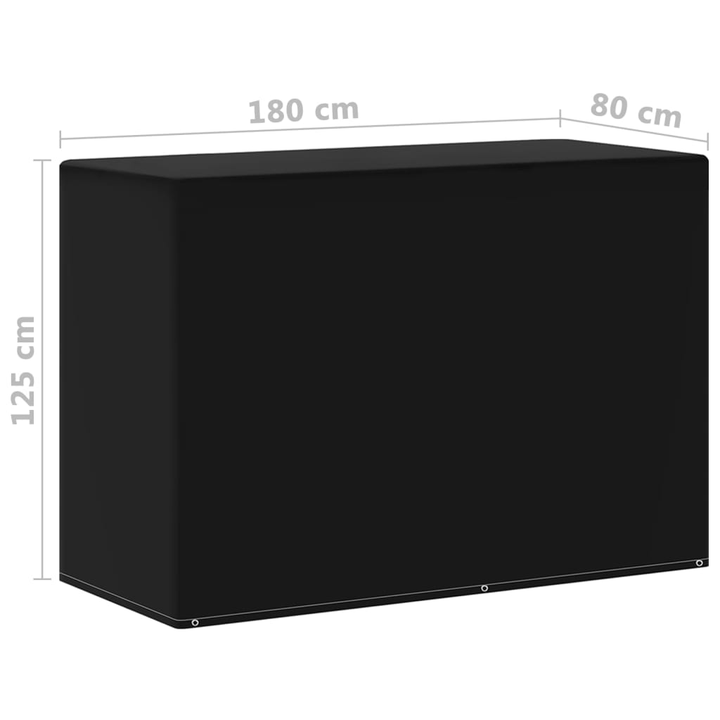 overtræk til gasgrill 2 stk. 6 snørehuller 180x80x125 cm