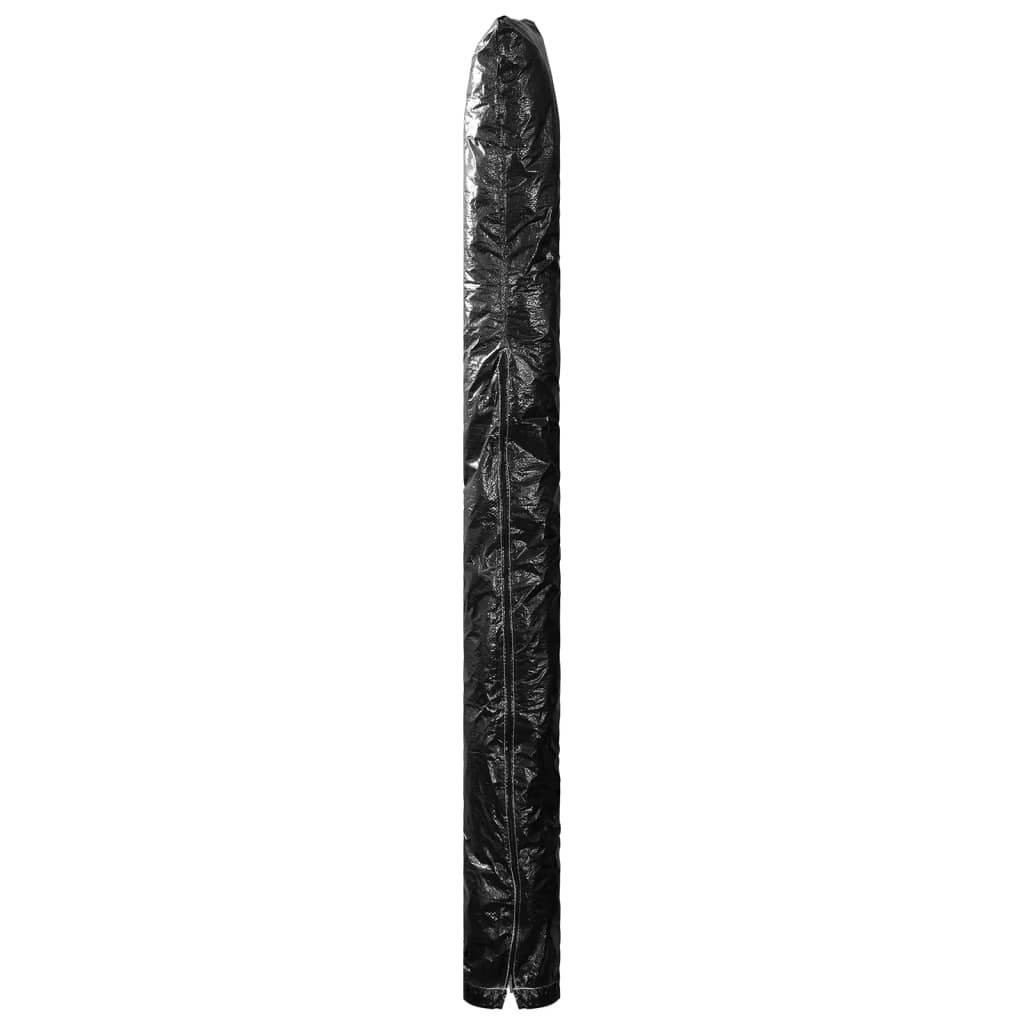 parasolovertræk med lynlås 2 stk. 175 cm PE