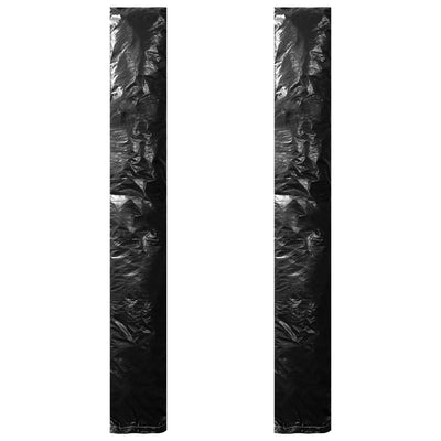 parasolovertræk med lynlås 2 stk. 250 cm PE