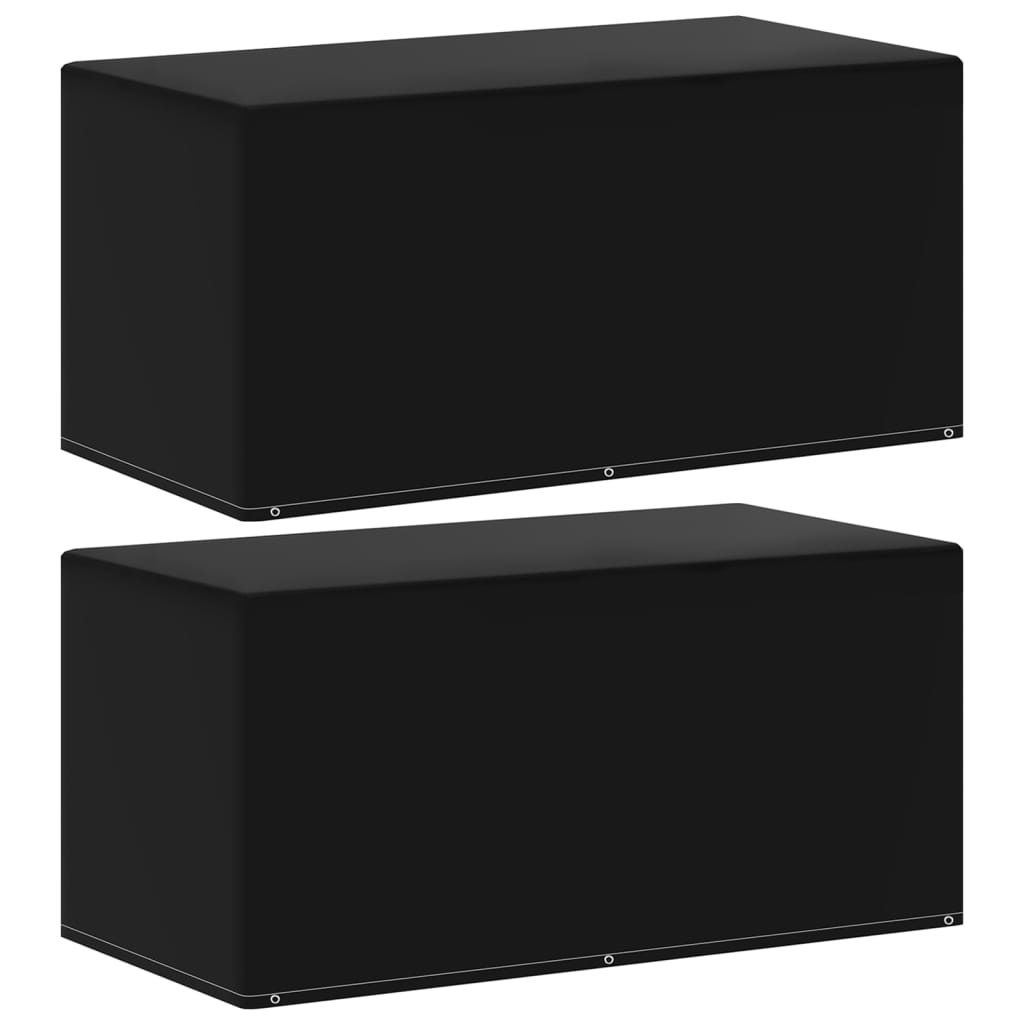 havemøbelovertræk 2 stk. 160x80x75 cm 6 snørehuller