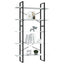 bogreol med 5 hylder 100x30x175 cm konstrueret træ hvid