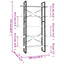 bogreol med 5 hylder 100x30x175 cm massivt fyrretræ hvid