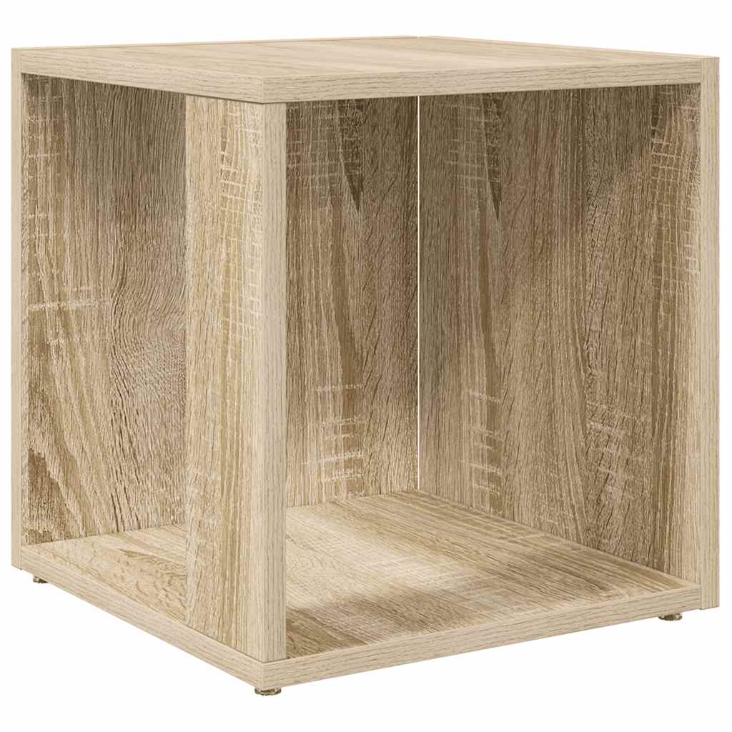 sidebord 33x33x34,5 cm konstrueret træ sonoma-eg