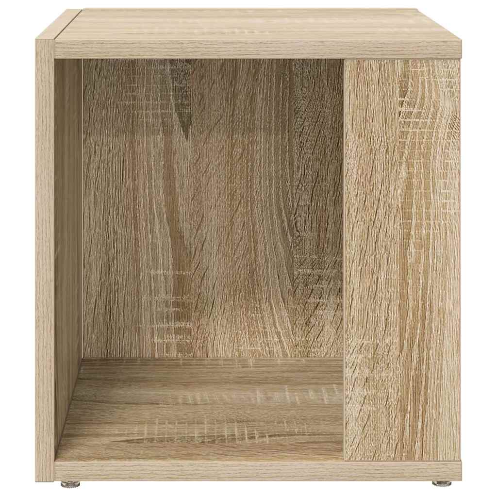 sidebord 33x33x34,5 cm konstrueret træ sonoma-eg