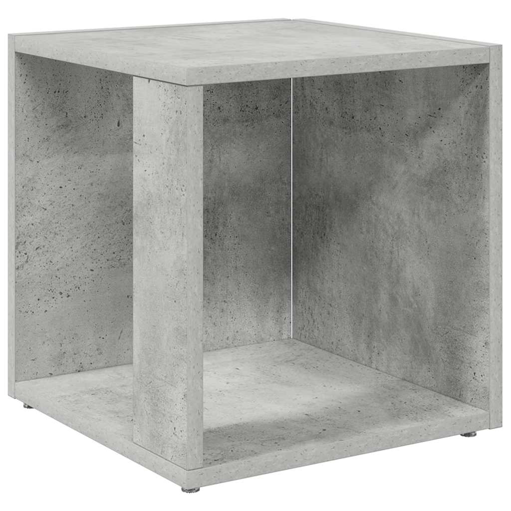 sidebord 33x33x34,5 cm konstrueret træ betongrå