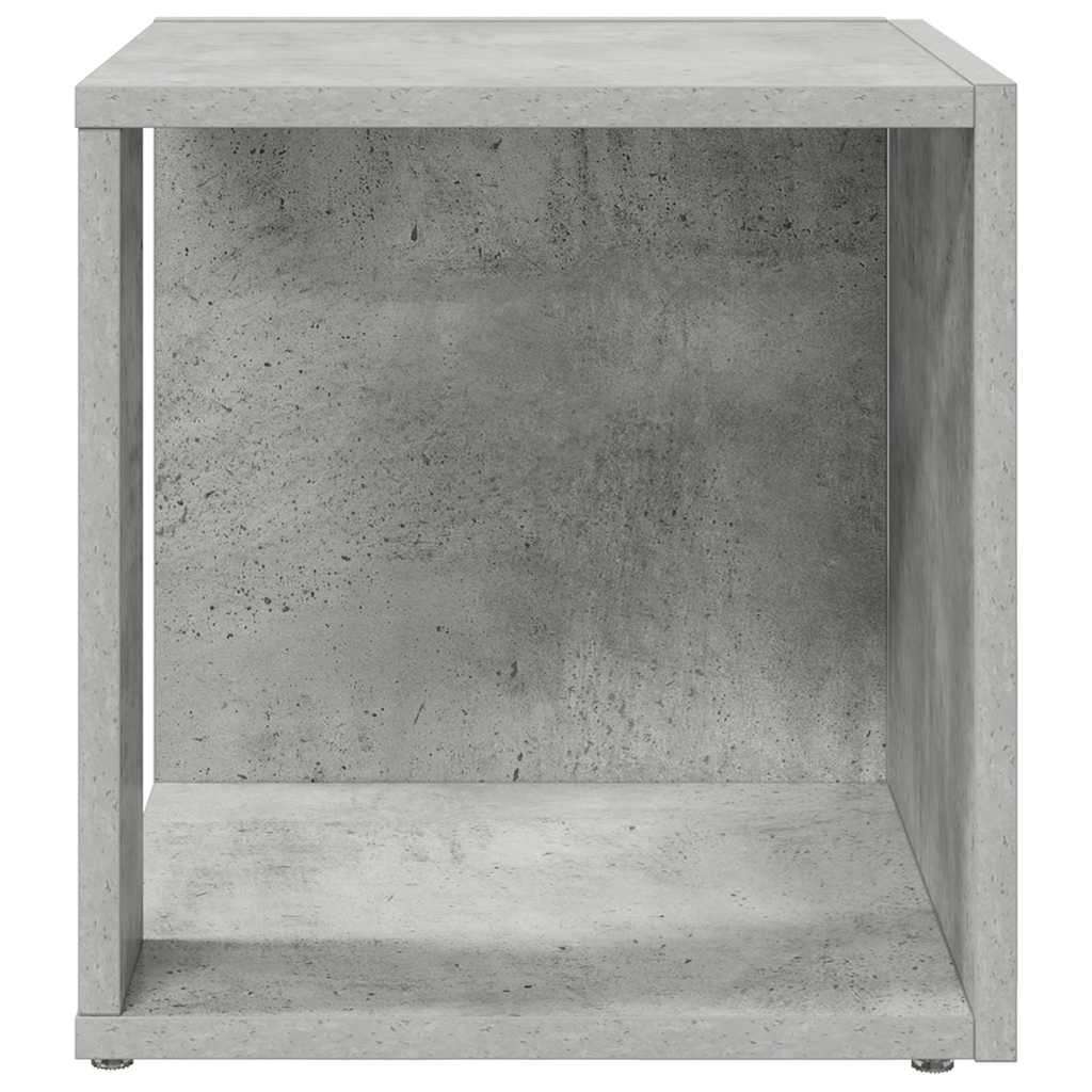 sidebord 33x33x34,5 cm konstrueret træ betongrå