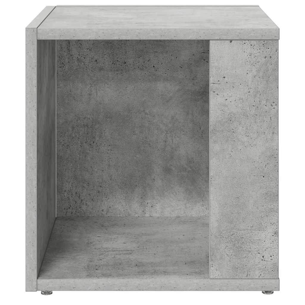 sidebord 33x33x34,5 cm konstrueret træ betongrå