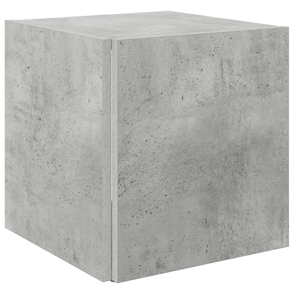sidebord 33x33x34,5 cm konstrueret træ betongrå
