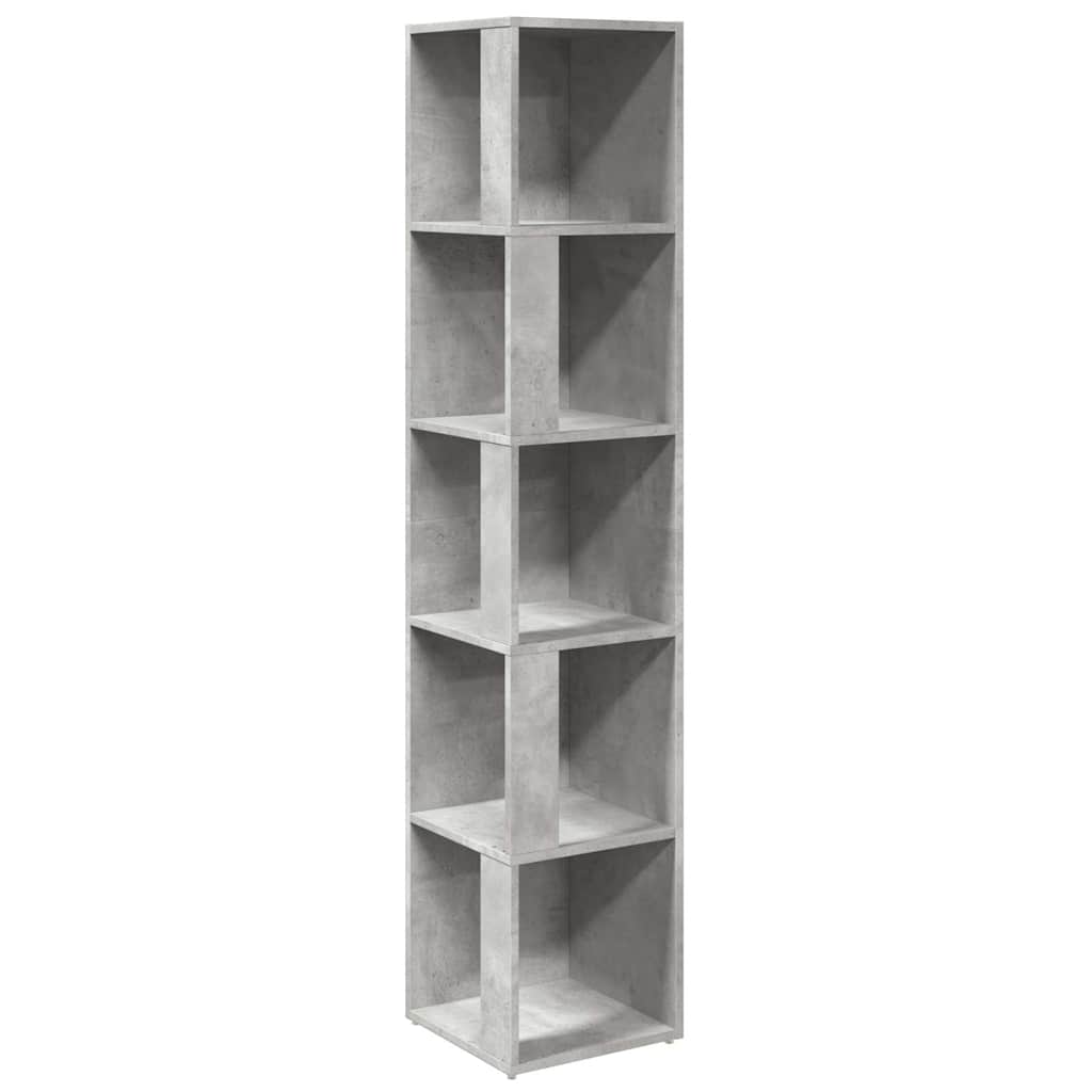 Hjørneskabe 33 x 33 x 165 cm Engineered wood Betongrå