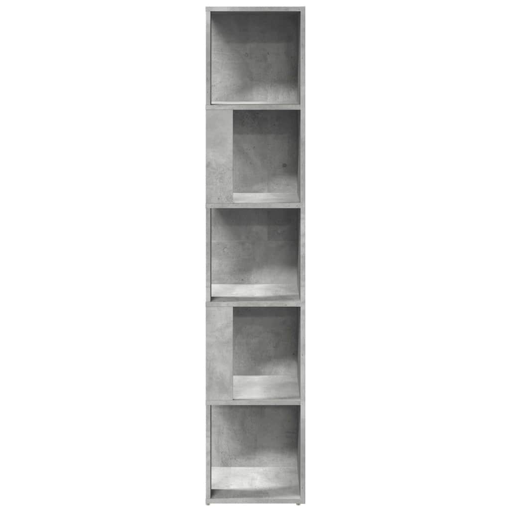 Hjørneskabe 33 x 33 x 165 cm Engineered wood Betongrå