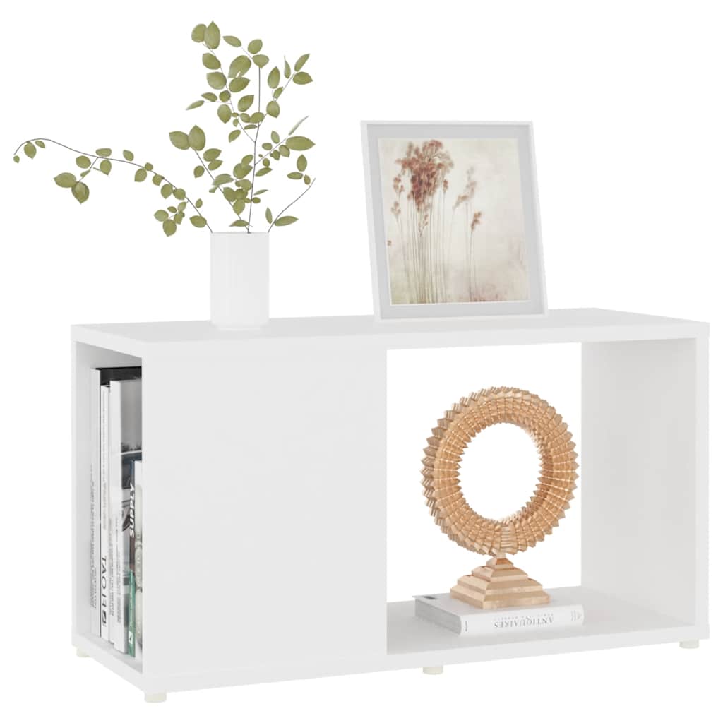 tv-bord 60x24x32 cm konstrueret træ hvid