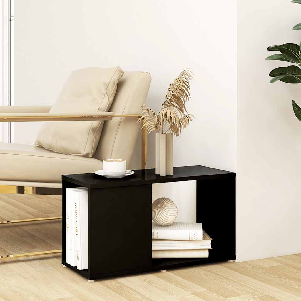 tv-bord 60x24x32 cm konstrueret træ sort