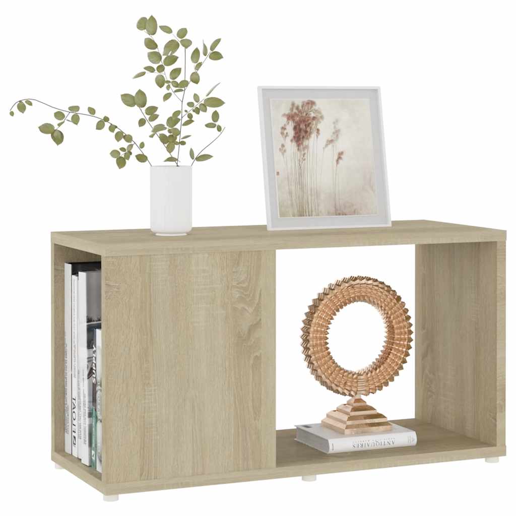 tv-bord 60x24x32 cm konstrueret træ sonoma-eg