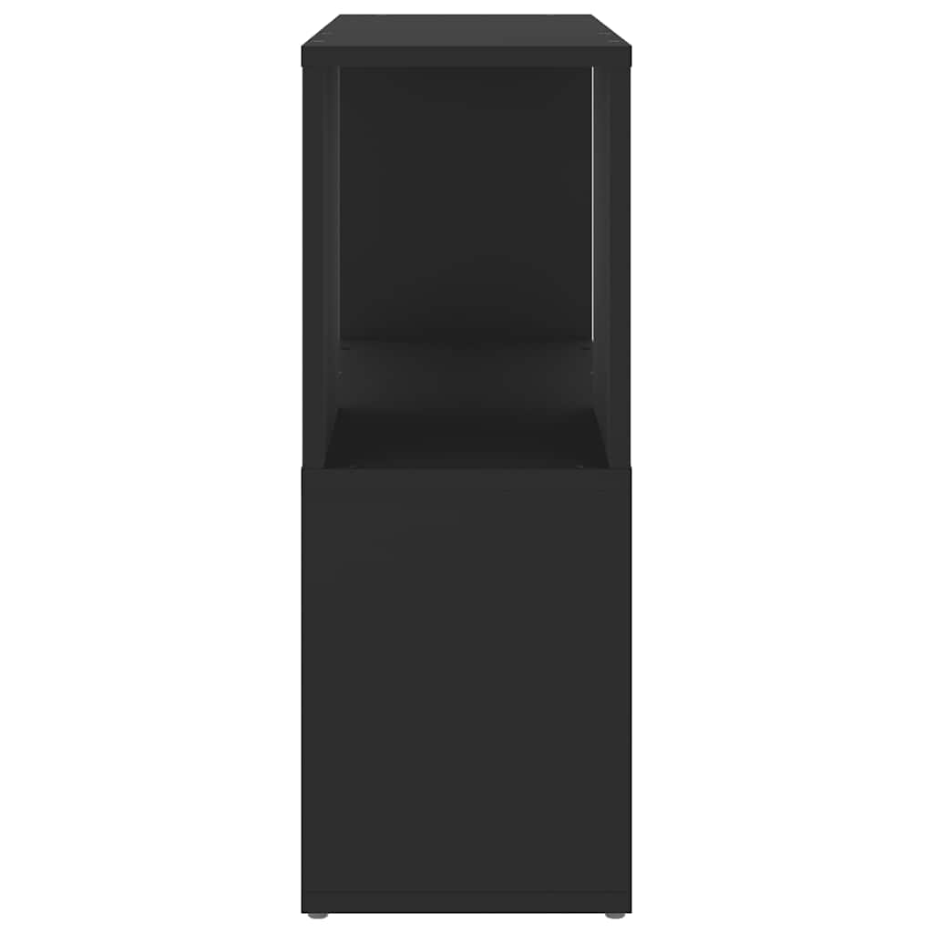 bogreol 60x24x63 cm konstrueret træ sort
