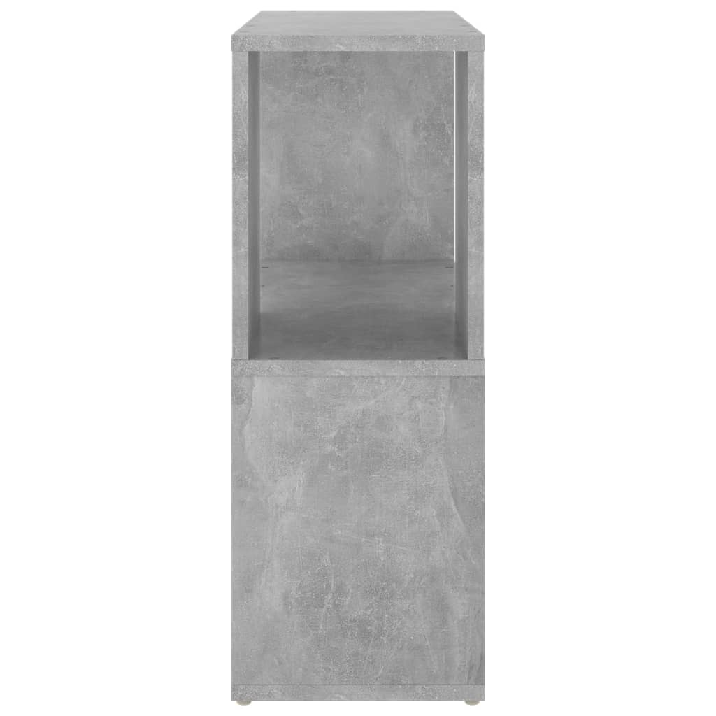 bogreol 60x24x63 cm konstrueret træ betongrå