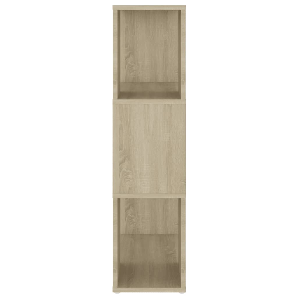 bogreol/rumdeler 60x24x94 cm konstrueret træ sonoma-eg