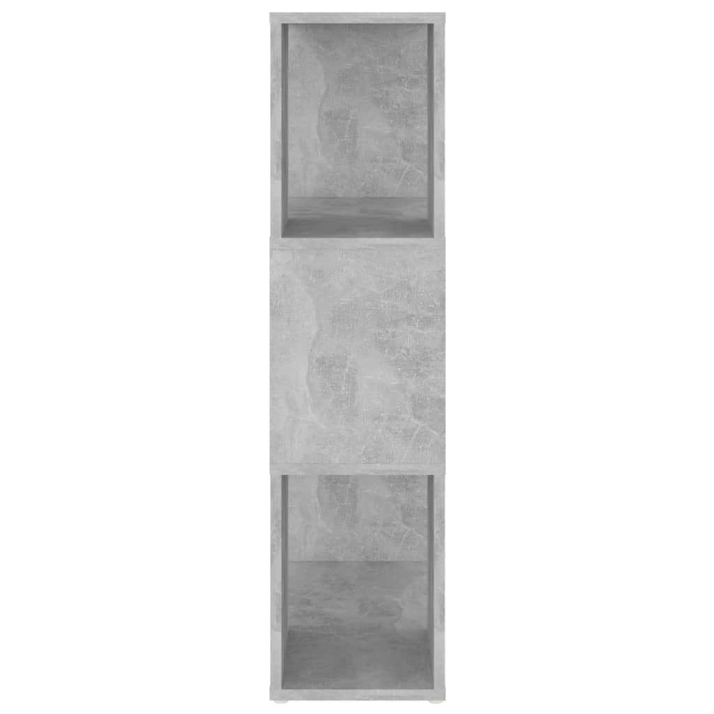 bogreol/rumdeler 60x24x94 cm konstrueret træ betongrå