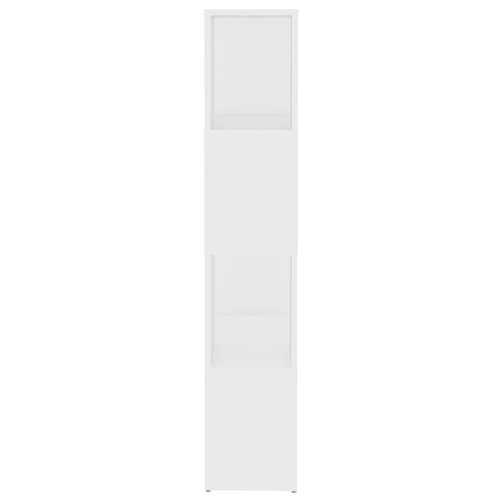 bogreol/rumdeler 60x24x124,5 cm konstrueret træ hvid