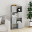 bogreol/rumdeler 60x24x124,5 cm konstrueret træ betongrå