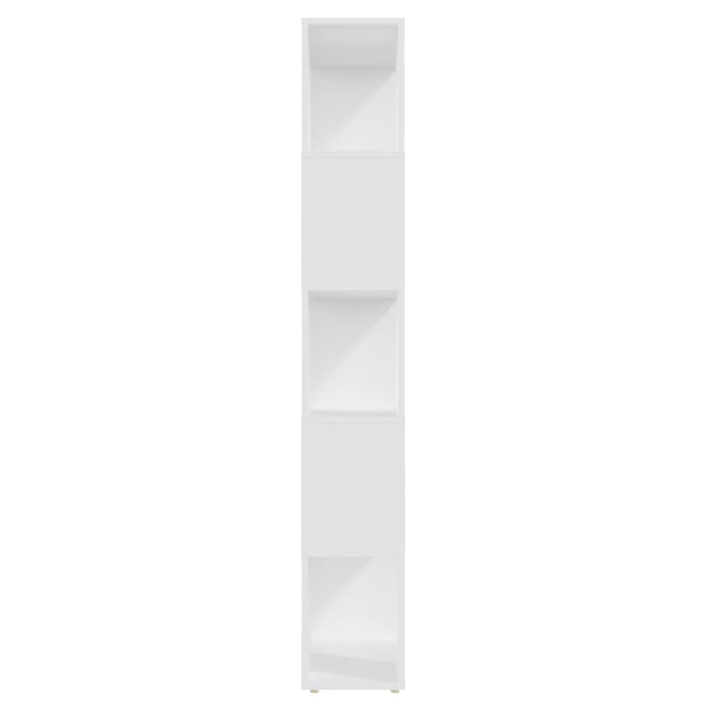 bogreol/rumdeler 60x24x155 cm konstrueret træ hvid