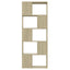 bogreol/rumdeler 60x24x155 cm konstrueret træ sonoma-eg