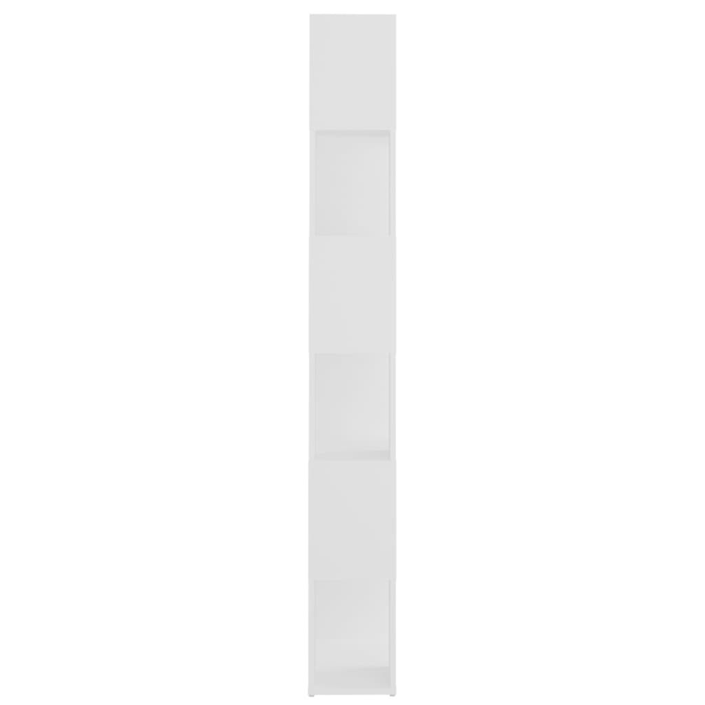 bogreol/rumdeler 60x24x186 cm konstrueret træ hvid