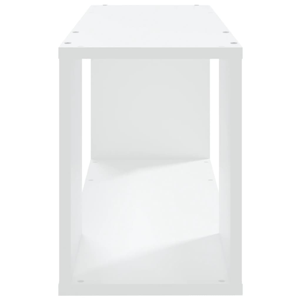 tv-bord 80x24x32 cm konstrueret træ hvid