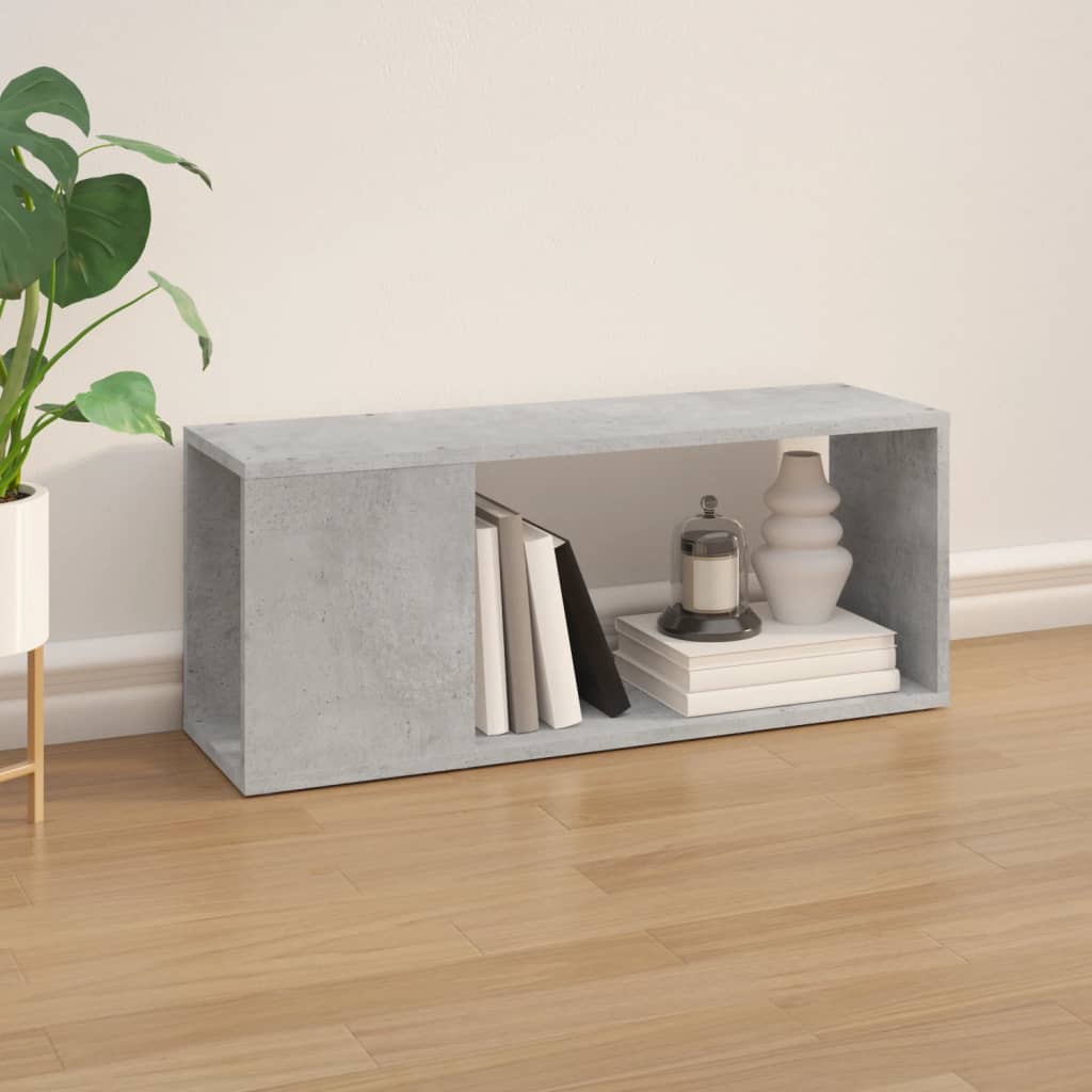 tv-bord 80x24x32 cm konstrueret træ betongrå