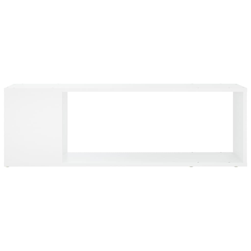 tv-bord 100x24x32 cm konstrueret træ hvid