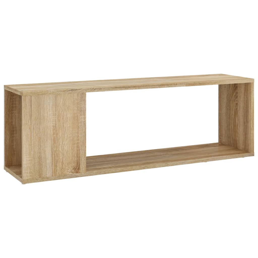 tv-bord 100x24x32 cm konstrueret træ sonoma-eg