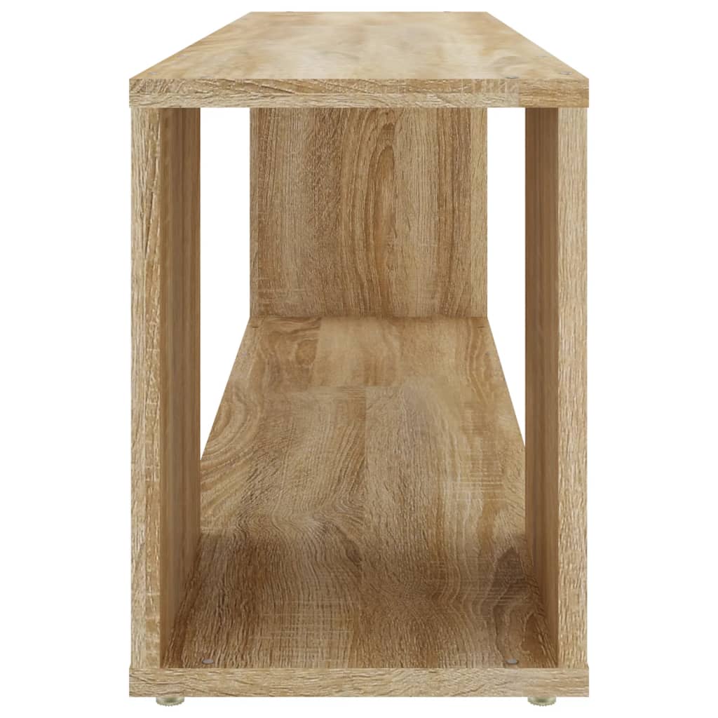 tv-bord 100x24x32 cm konstrueret træ sonoma-eg