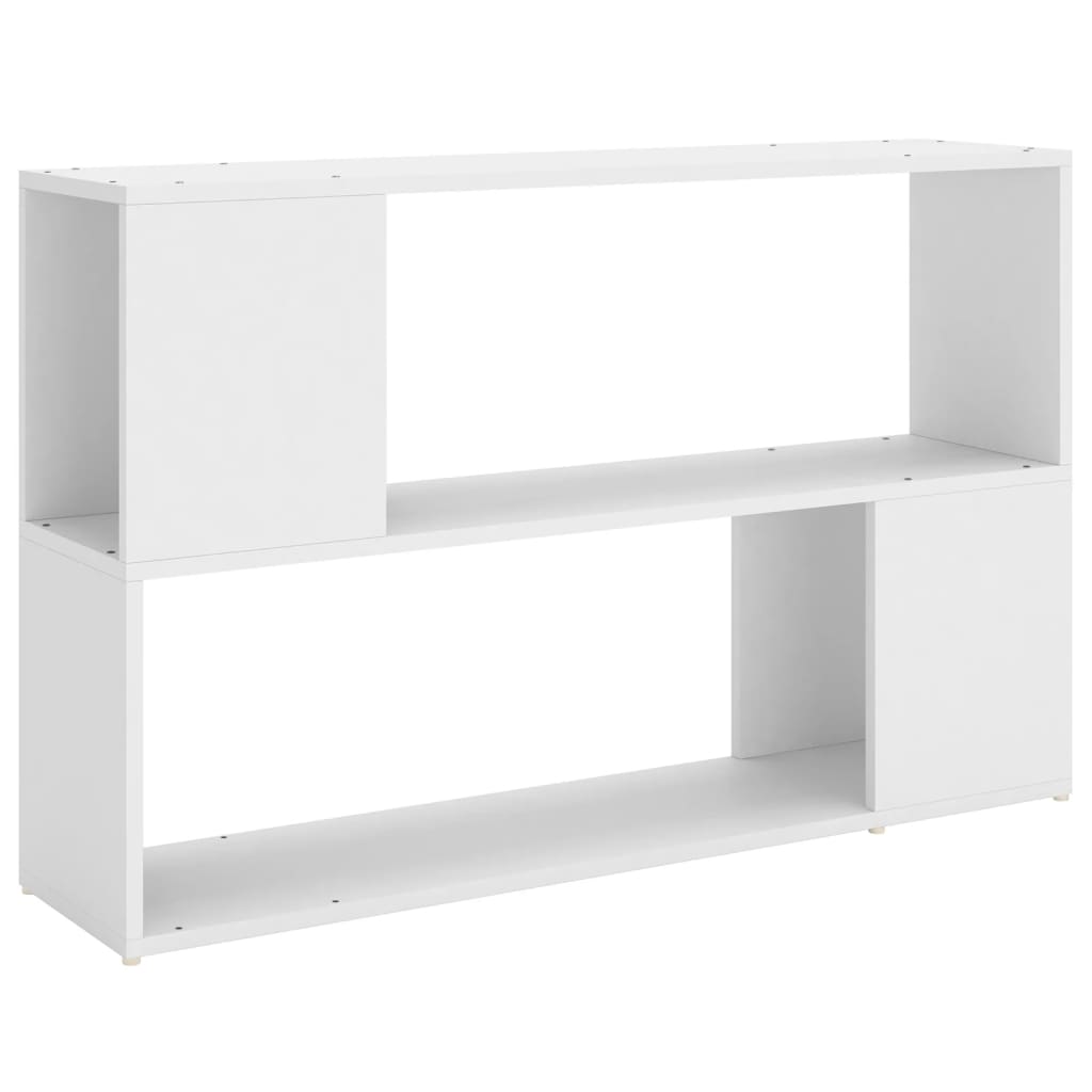 bogreol 100x24x63 cm konstrueret træ hvid