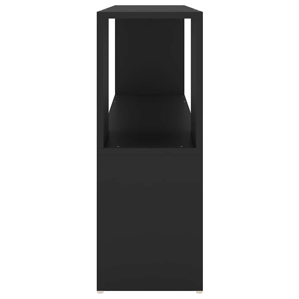 bogreol 100x24x63 cm konstrueret træ sort