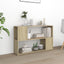 bogreol 100x24x63 cm konstrueret træ sonoma-eg
